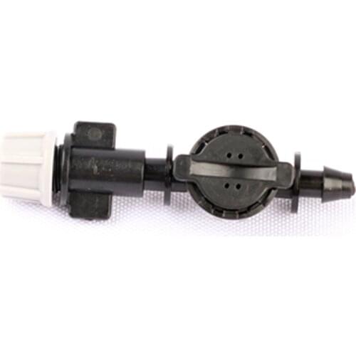 Hot Sale 50pcs/lot Single Grey Misting Nozzle Add Anti-Drip Connector Hanging Irrigation System Fittings Garden Watering Nozzle