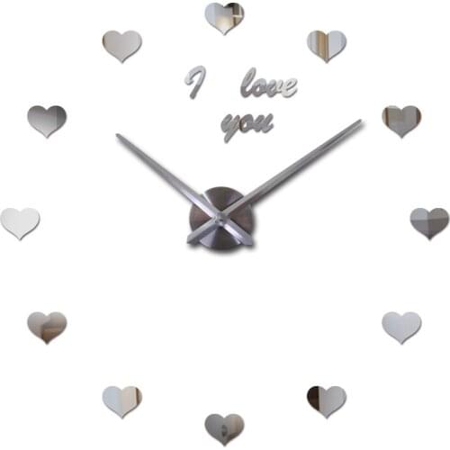 2020 new wall clock reloj de pared quartz watch europe horloge home living room 3d acrylic mirror vintage clocks my melody