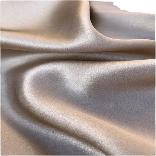 Width 55" Solid Color Luster Comfortable Smooth Cotton Satin Fabric By The Half Yard For Dress Shirt Cheongsam Material