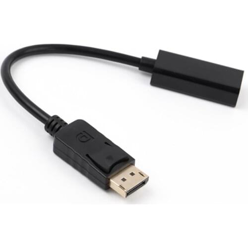 DP To HDMI-compatible Cable Adapter Male To Female for HP/DELL Laptop PC Display Port To 1080P HDMI-com' Cable Adapter