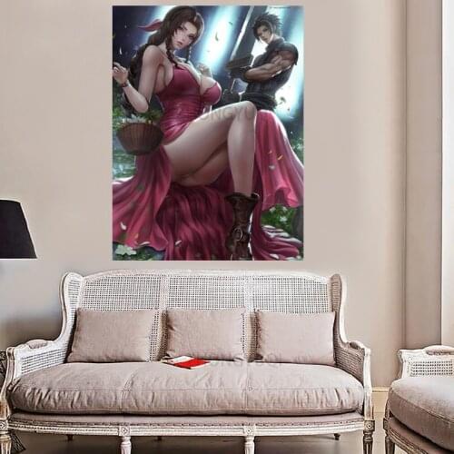 Final Fantasy Game Poster Anime canvas Decorative Painting Wall Stickers Home Decoration wall canvas living room decoration