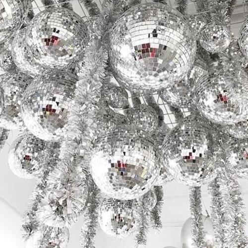 Silver metallic chrome foil balloon retro 80s 90s silver theme disco balloons birthday party balloon decoration Wedding Decor