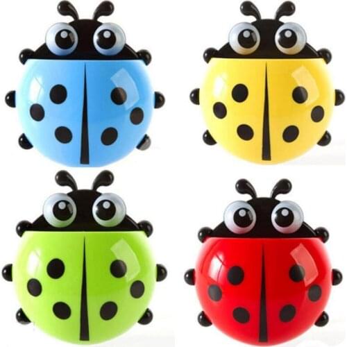 School Office Supplies Cute Beetle Pencil/Pen Holder Rack Toothbrush Toothpaste Holder Bathroom Shelves LX4731