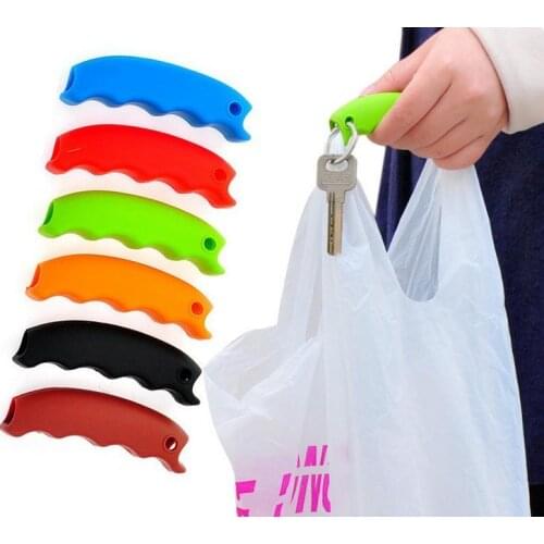 Silicone Shopping Bag Basket Carrier Bag Carrier Grocery Holder Handle Comfortable Grip Grips Effort-Save Body Mechanics SN1591