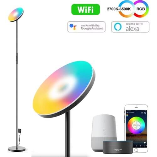 LED Corner Floor Lamp Living Room Nordic RGB Lamp WIFI/APP control for room decoration sunset lamp standing lamp Led Corner Lamp