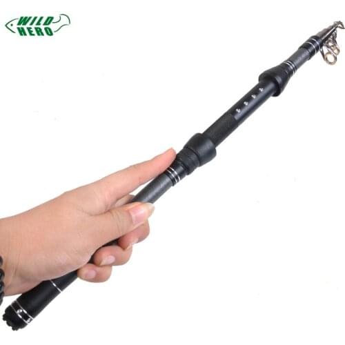 Wildhero Ultra-Short Sea Fishing Rod Pole Throwing Superhard Sea Fishing Rod 1.8m/2.1m/2.4m/2.7m Carbon Retractable Fishing Rod