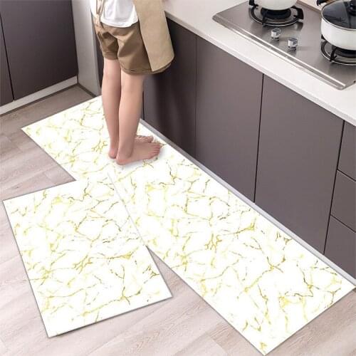 Nordic Style Waterproof Kitchen Floor Mat Household Carpet Long Strip Door Mat Modern Home Decor