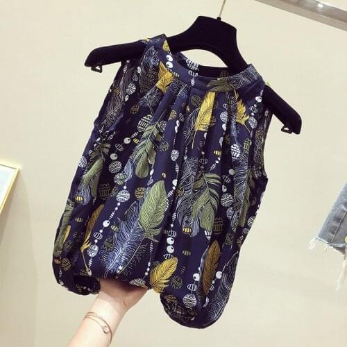 Off Shoulder Chiffon Floral Women Blouse Summer New 2021 O-Neck Elegant Office Lady Pulls Outwear Tops