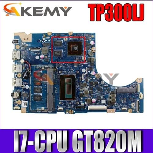 Akemy TP300LJ Laptop motherboard For Asus TP300LJ TP300LD TP300L mainboard 100%Tested i7-5500 GT820M