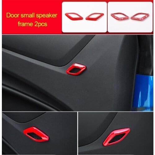 For Chevrolet Camaro Bumblebee 2017-2020 chrome red color Door small speaker frame 2pcs