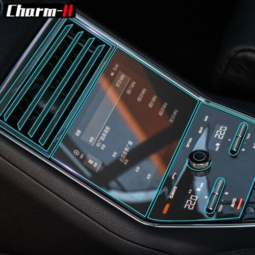 For porsche panamera 971 LWB 2017-2018 Interior Center Console Control Panel Door Gear GPS Screen TPU Protective Film Stickers