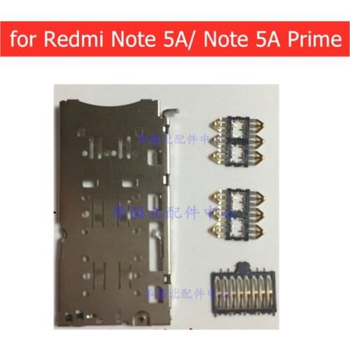 For Xiaomi Redmi Note 5A/ Note 5A Prime SIM Card Reader Card Slot Tray Holder Connector Socket Repair Spare Parts