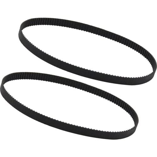 GT2 Timing Belt for 3D Printer, 200mm Length Belt 2mm Pitch 6mm Width Rubber Reinforced for RepRap - 2 Packs