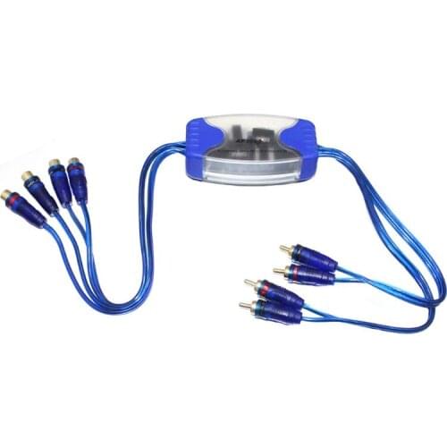 K0AF Universal Noise Sound Eliminator 4 Channel RCA Ground Loop Isolator Noise Filters For Car