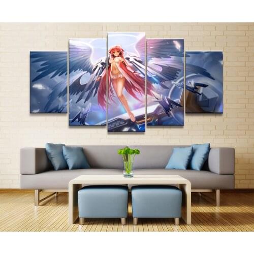 Canvas Painting 5 Panel Sora Icarus Animation Printed Living Room Wall Decor Picture Works Poster Wholesale Home Decoration