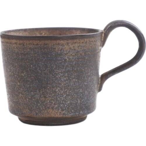 Japanese Ceramic Coffee Cup, RETRO MUG, Office Cup, Creative Water Cup, Kiln Made Coarse Ceramic Cup, Vintage Cup