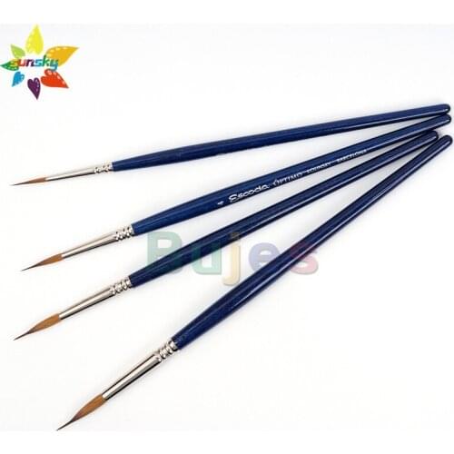 Original Spain ESCODA Optimo 1310 Kolinsky Mink hair Needle point watercolor brush Long hair Beautiful lines Art supplies