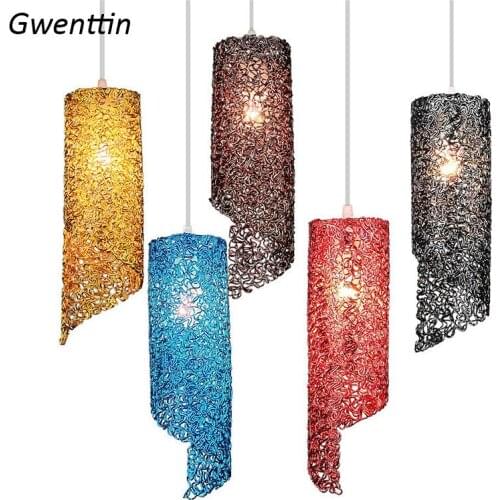 Minimalism Color Art Pendant Lights Living Room Bedroom Lamp Indoor Lighting Fixture for Home Loft Decor Ceiling Chandelier LED