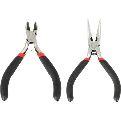 Stainless Steel Multi-function Hand Tools Plier Wire Cutter Bent Flat Nose Pliers For DIY Jewelry Necklace Bracelet Finding