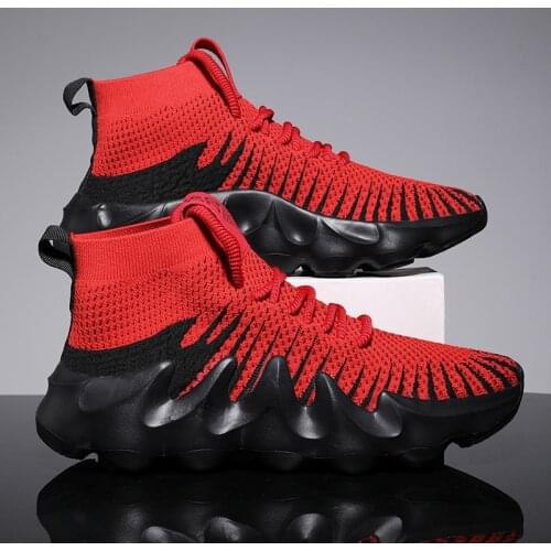 2021 New Summer Sock Sneakers Mesh Breathable leghtsome Men Shoes Running Jogging Casual Sneakers
