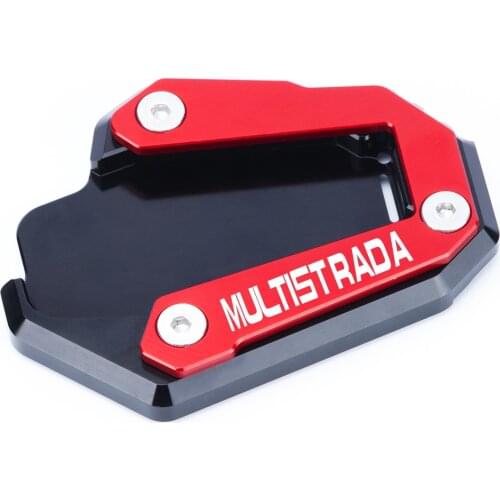 Kickstand Side Stand Plate Pad Enlarge Extension Foot Plate For Ducati Multistrada 950/950s/1200/1200s/1200 endure/1260/1260s