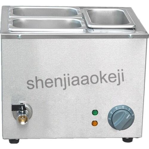 Commercial Chocolate Melting Machine Three-cylinder Electric Chocolate Fountain Fondue Hot Chocolate Melt Pot melter Machine 1pc