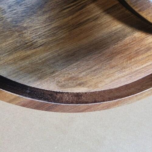 Wooden Tea Tray Rectangle Plate Snacks Food Storage Dish for Hotel Home Fruit Tray Tea Set Gem Essential Oil Display