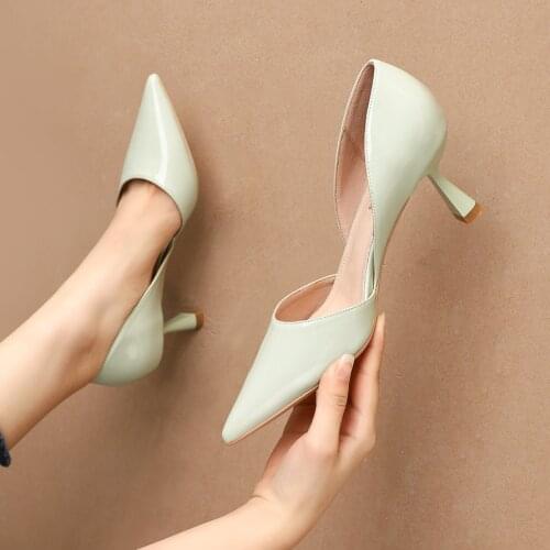 2020 Women Pumps Ladies Shoes High Heels Women Shoes Heels Sexy High Heels Shoes Stiletto Point Red Yellow Heels Chaussure Femme