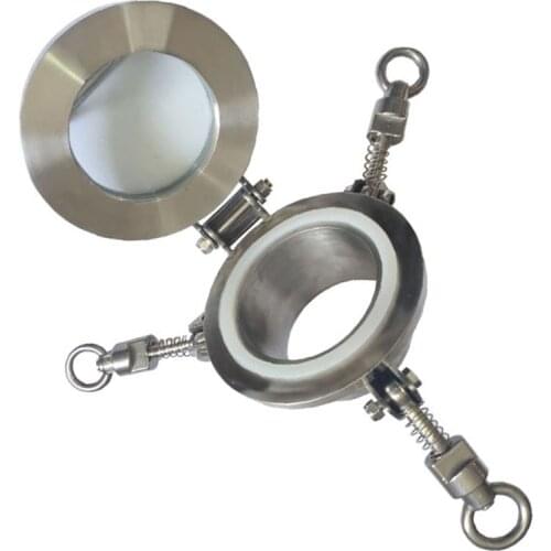 1.0Mpa Manhole High Pressure with Neck Flange Sight Glass SS304/Carbon Steel Chemical Grade Manhole Cover DN50-DN200