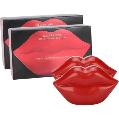 2 Box Rose Extract Moisturizing Repair Lip Mask Mild Nourishing Anti-Wrinkle Lip Mask Lip Makeup