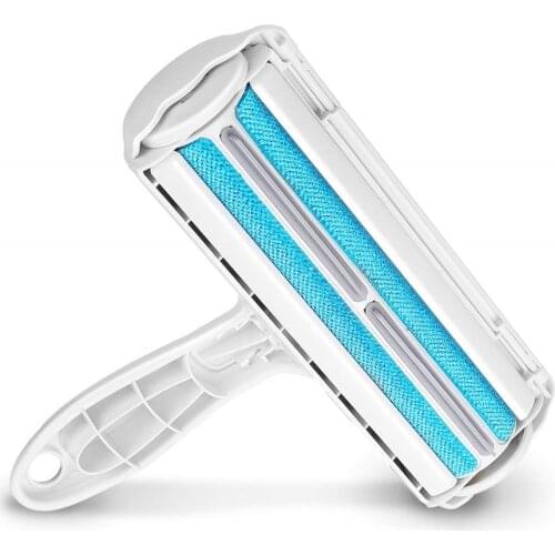 2-Way Pet Hair Remover Roller Lint Remove Brush Dog Cat Hair Clothes Carpet Cleaning Brush Fuzz Shaver