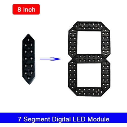 4pcs/lot 8"LED Digita Numbers Module LED Gas Price LED Sign Advertising LED Billboard Red Yellow Green White Blue Color