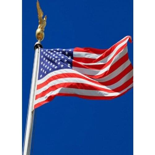50pcs Jumbo 3'x5'American Flag USA US FT Polyester Be Proud Show off Your Patriotism