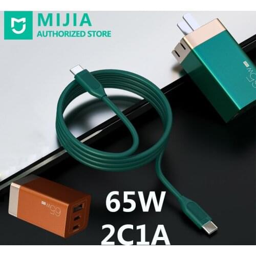 65W GaN 1USB 2Type-C Fast Charger Support PD QC3.0 PPS Plug Charging Head For iphoneXS 11 Samsung Xiaomi Huawei Tablet Portable