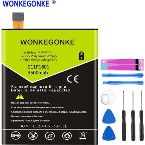 WONKEGONKE C11P1601 Battery for ASUS ZENFONE 3 ZENFONE3 ZE520KL Batteries Bateria