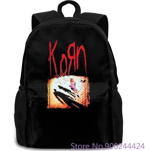 Korn Album 1994 Jonathan Davis Nu Metal Official Mens Unisex Cartoon Print Free women men backpack laptop travel school
