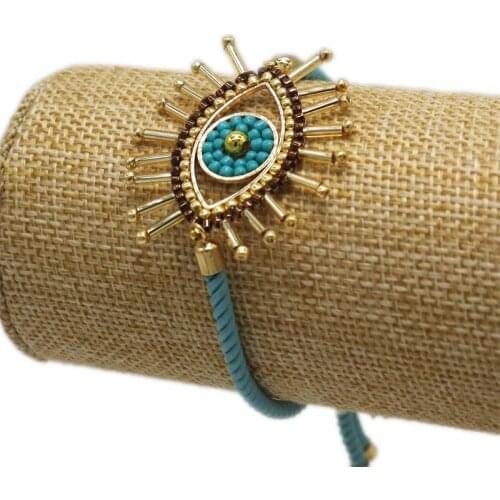 ZHONGVI Bracelet For Women MIYUKI Glass Beads Bracelets Mexican Jewellery Fashion Turkish Evil Eye Pulseras Handmade Woven Gift