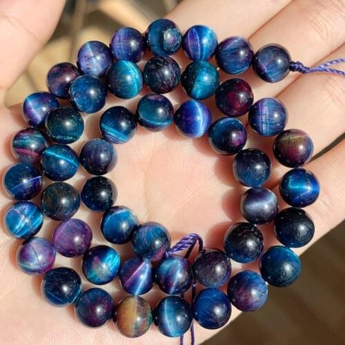 Natural Multicolor Tiger Eye Stone Beads Round Loose Spacer Beads For Jewelry Making 15'' 6/8/10mm DIY Bracelet Necklace