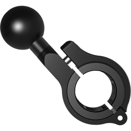 Black Motorcycle Fixed Bracket Adapter 25MM Ball Head Handlebar Mirror Bracket Base Bicycle Mobile Phone GPS Mount Stand