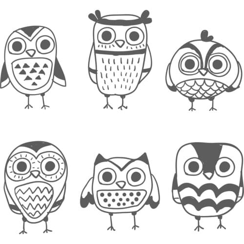 ZhuoAng Slow-witted Owls Clear Stamps For DIY Scrapbooking/Card Making/Album Decorative Silicon Stamp Crafts