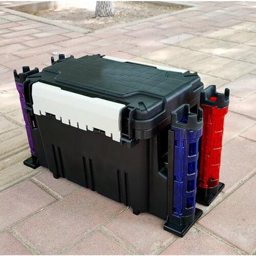 Fishing Rod Holder External Plug Rod Barrel Durable Vertical Inserting Device For MEIHO Box Fishing Tackle Pesca Iscas Accessory