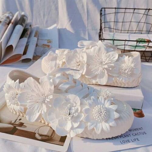 Fairy three dimensional flower low top versatile canvas shoes student party shoes