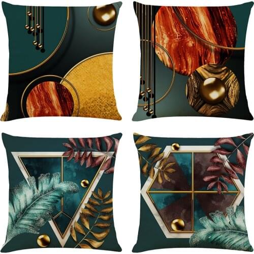 Art Flowers Print Cushion Cover Decorative Pillows Bohemian Seat Cushions Home Decor Flax Throw Pillow Sofa Pillowcase