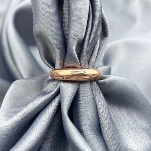 Rose Plated Curved Ring