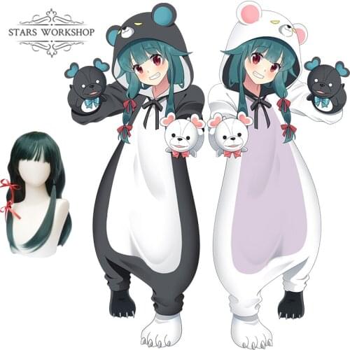 Anime Cosplay Costume Kuma Kuma Kuma Bear Men Women Unisex Pajamas Jumpsuits Double Sided Flannel Home Casual Sleepcoat
