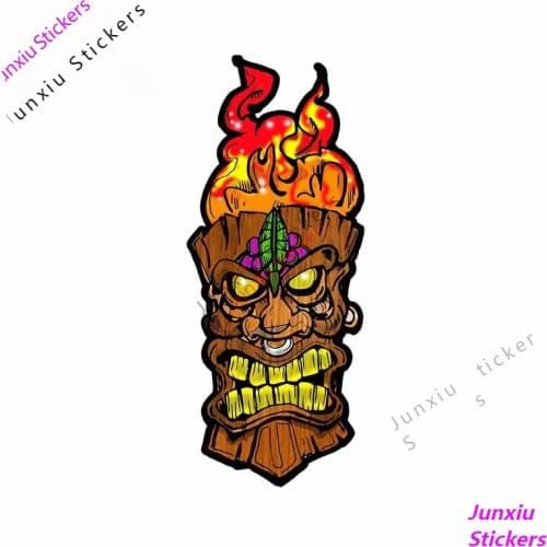 Cartoon Graffiti Anime Tiki Bro Car Stickers Personality Bumper Surfboard Decal Fold GTR EVO SX Camper Decoration PVC13x6cm