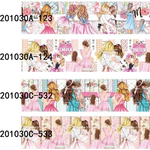 50 yards/lot) New arrival 1-1/2" 38MM love Mothers Day printed grosgrain ribbon