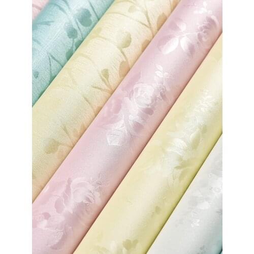 TT Wallpaper Self-Adhesive Waterproof Moisture-Proof Scrub Cozy Bedroom Living Room Background Wallpaper Household