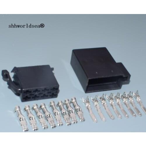 Shhworldsea 8 pin male female unsealed auto cable Popular audio horn for VW CD ISO plug connector with pins 106455 962189-1