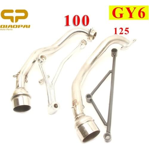 Motorcycle Exhaust Muffler Header Mounting Bracket Scooter Escape Moto Fixed Mount System For Yamaha 100cc GY6 125CC 125 150CC